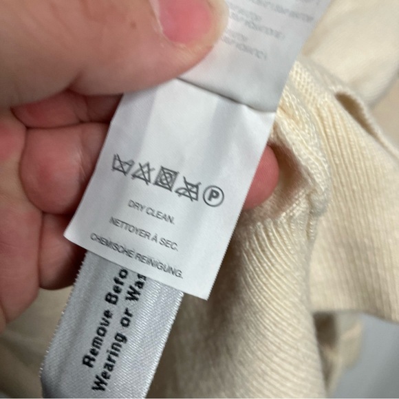 J. Crew cream ruffle sleeve sweater wool crewneck ruffle sweater As Seen On - Picture 5 of 6